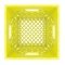 Yellow Square Milk Crate