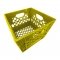 Set of 6 Yellow Square Milk Crates