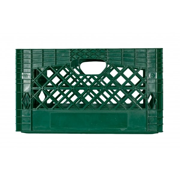 Green Rectangle Milk Crate