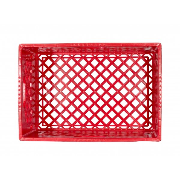 Red Rectangular Milk Crate
