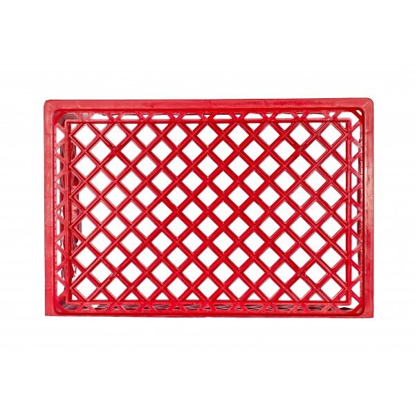 Red Rectangular Milk Crate