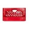 Red Rectangular Milk Crate