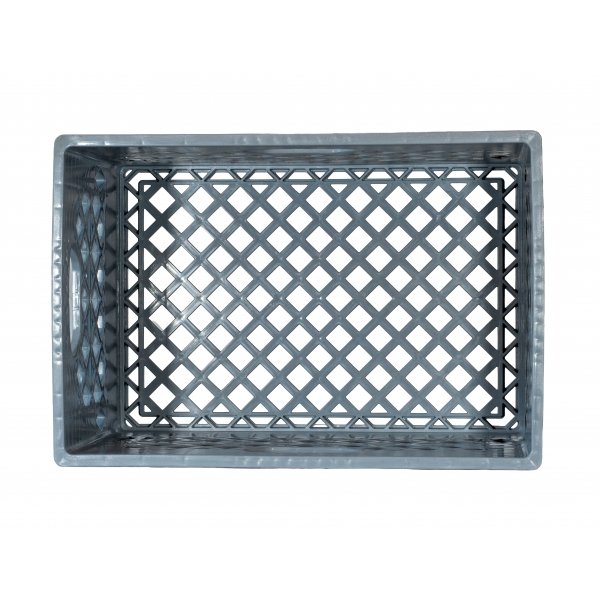 Gray Rectangle Milk Crate
