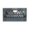 Gray Rectangle Milk Crate