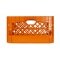 Orange Rectangle Milk Crate