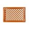 Orange Rectangle Milk Crate
