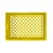 Yellow Rectangular Milk Crate