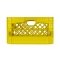 Yellow Rectangular Milk Crate
