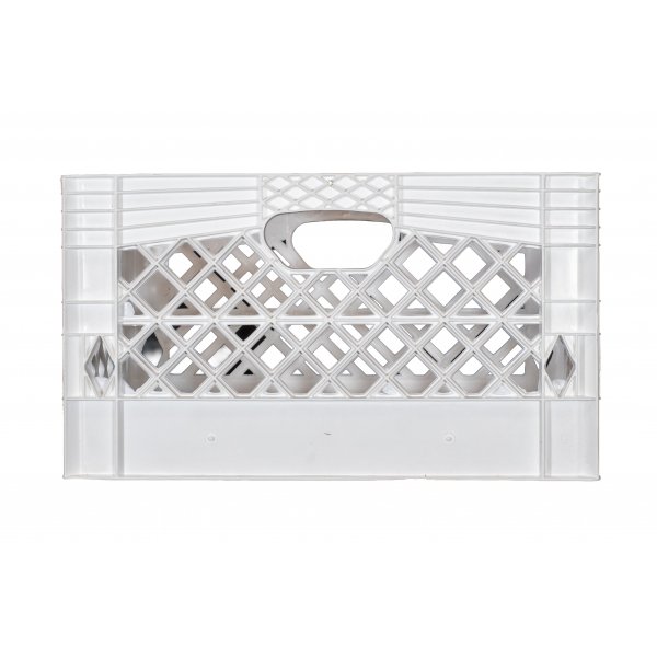 White Rectangular Milk Crate