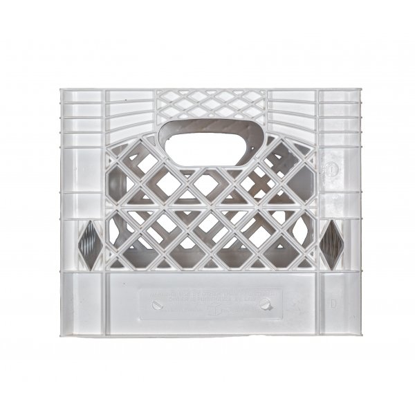 White Rectangular Milk Crate