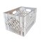 White Rectangular Milk Crate