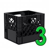 Divider Crate 9-Cell for Half Gallon Bottles 3 Pack