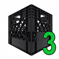 Divider Crate 6-Cell for Half Gallon Bottles 3 Pack