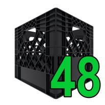 Divider Crate 6-Cell for Half Gallon Bottles - Pallet of 48