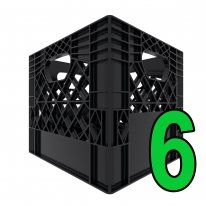 Divider Crate 6-Cell for Half Gallon Bottles 6 Pack