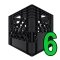 Divider Crate 6-Cell for Half Gallon Bottles 6 Pack