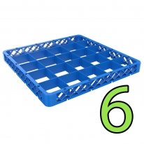 Glass Rack Extender - Set of 6 - 25 Compartment 