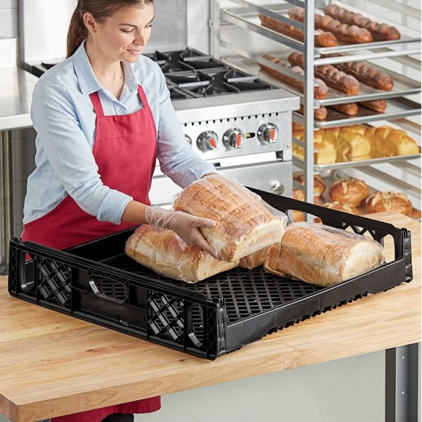 4 Pack XL Bread Tray | Heavy-Duty Plastic Bread Trays  