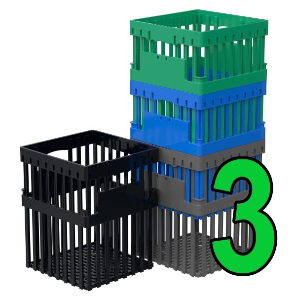 Heavy-Duty Egg Crate 180 – 3 Pack