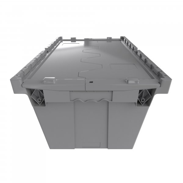 Heavy-Duty Hinged Lid Tote HLT211512 - PALLET OF 100 