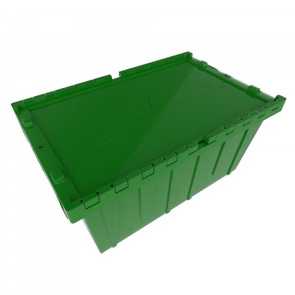 Heavy-Duty Hinged Lid Tote HLT211512 PALLET OF 60