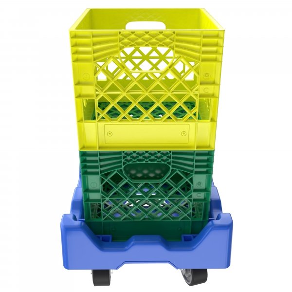 Square Milk Crate Dolly - Set of 3