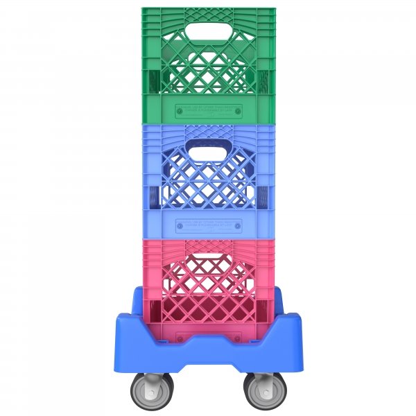 Square Milk Crate Dolly - Set of 3