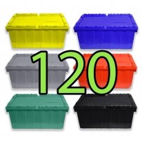 Attached Lid Tote - 120 Pallet