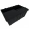 Pallet of 60 Heavy-Duty Plastic Totes w. Attached Lid 