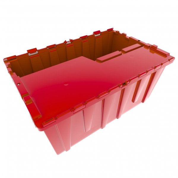 Attached Lid Containers  Heavy-Duty Plastic Totes