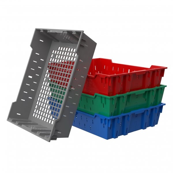 28 x 22 x 7" Stack and Nest Bread Tray - Set of 4