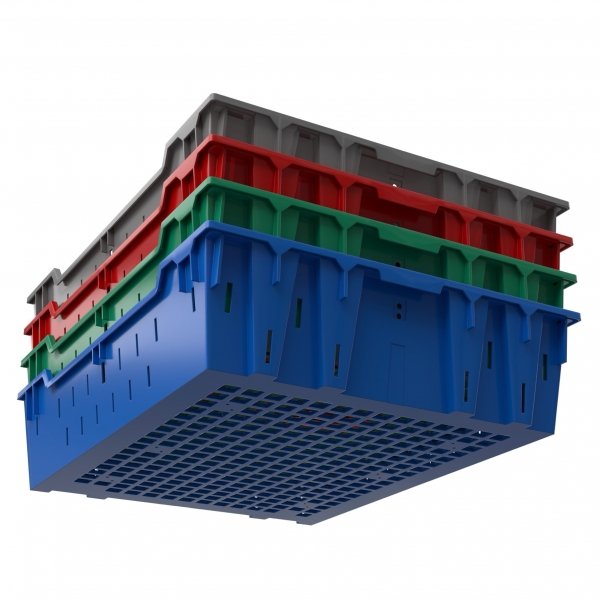 28 x 22 x 7" Stack and Nest Bread Tray - Set of 4