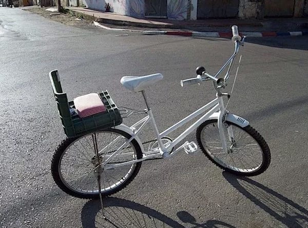 Milk crate bike basket & seat 2