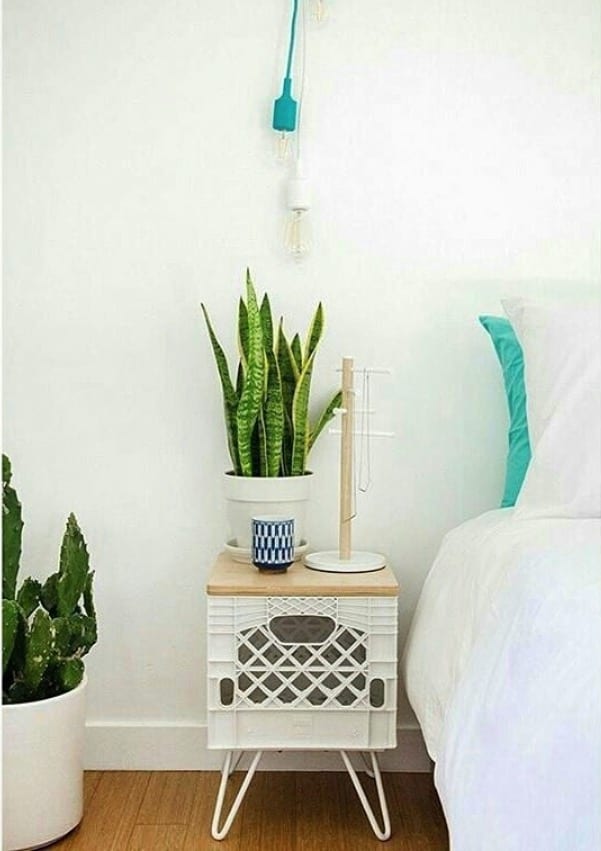 Milk crates in your home decor