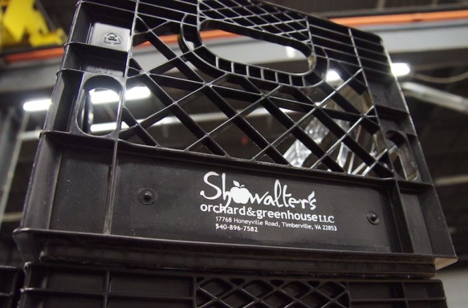 Hot Stamped Milk Crate